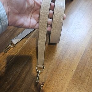 Louis Vuitton Tan Leather Strap with Gold Hardware